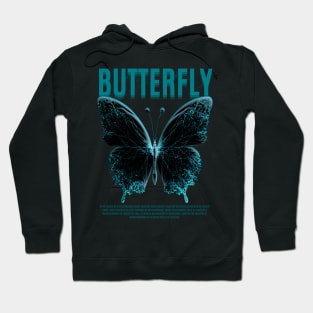 Azure Butterfly Hoodie